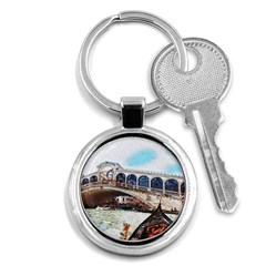 Lovely Gondola Ride - Venetian Bridge Key Chain (round) by ConteMonfrey