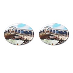 Lovely Gondola Ride - Venetian Bridge Cufflinks (oval) by ConteMonfrey