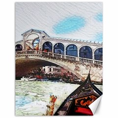 Lovely Gondola Ride - Venetian Bridge Canvas 12  X 16  by ConteMonfrey