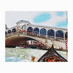 Lovely Gondola Ride - Venetian Bridge Small Glasses Cloth (2 Sides) by ConteMonfrey