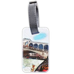 Lovely Gondola Ride - Venetian Bridge Luggage Tag (two Sides) by ConteMonfrey