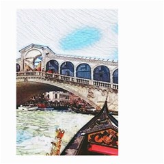 Lovely Gondola Ride - Venetian Bridge Small Garden Flag (two Sides) by ConteMonfrey