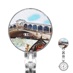 Lovely Gondola Ride - Venetian Bridge Stainless Steel Nurses Watch by ConteMonfrey