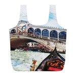 Lovely Gondola Ride - Venetian Bridge Full Print Recycle Bag (L) Front