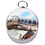 Lovely Gondola Ride - Venetian Bridge Silver Compasses Front