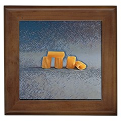 Pasta Is Art - Italian Food Framed Tile by ConteMonfrey