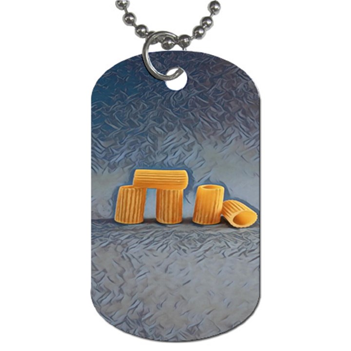 Pasta Is Art - Italian Food Dog Tag (One Side)