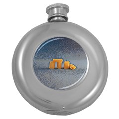 Pasta Is Art - Italian Food Round Hip Flask (5 Oz) by ConteMonfrey