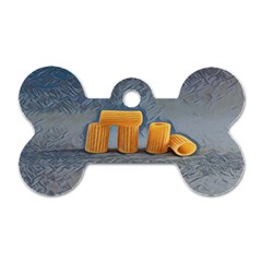 Pasta Is Art - Italian Food Dog Tag Bone (one Side) by ConteMonfrey