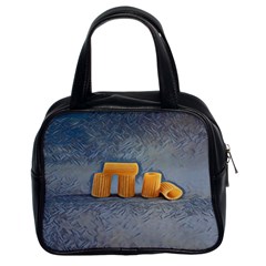 Pasta Is Art - Italian Food Classic Handbag (two Sides) by ConteMonfrey