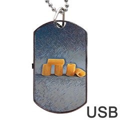 Pasta Is Art - Italian Food Dog Tag Usb Flash (two Sides) by ConteMonfrey