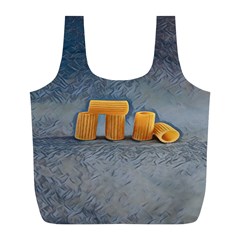 Pasta Is Art - Italian Food Full Print Recycle Bag (l) by ConteMonfrey