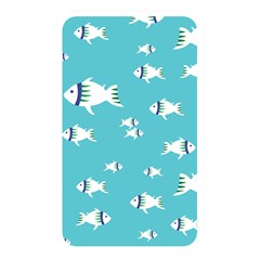 Blue Fish Pattern Memory Card Reader (rectangular) by danenraven