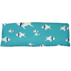 Blue Fish Pattern Body Pillow Case Dakimakura (two Sides) by danenraven