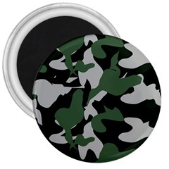 Illustration Camouflage Camo Army Soldier Abstract Pattern 3  Magnets by danenraven