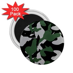 Illustration Camouflage Camo Army Soldier Abstract Pattern 2 25  Magnets (100 Pack)  by danenraven