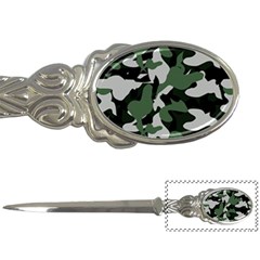 Illustration Camouflage Camo Army Soldier Abstract Pattern Letter Opener by danenraven