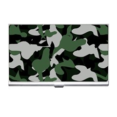 Illustration Camouflage Camo Army Soldier Abstract Pattern Business Card Holder by danenraven