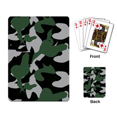 Illustration Camouflage Camo Army Soldier Abstract Pattern Playing Cards Single Design (rectangle) by danenraven