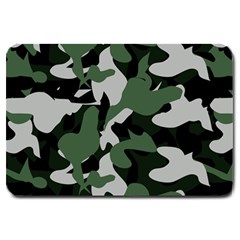 Illustration Camouflage Camo Army Soldier Abstract Pattern Large Doormat  by danenraven