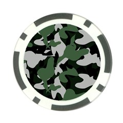 Illustration Camouflage Camo Army Soldier Abstract Pattern Poker Chip Card Guard by danenraven