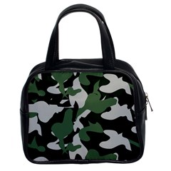 Illustration Camouflage Camo Army Soldier Abstract Pattern Classic Handbag (two Sides) by danenraven