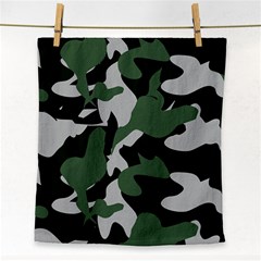 Illustration Camouflage Camo Army Soldier Abstract Pattern Face Towel by danenraven