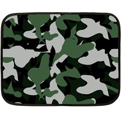 Illustration Camouflage Camo Army Soldier Abstract Pattern Double Sided Fleece Blanket (mini)  by danenraven