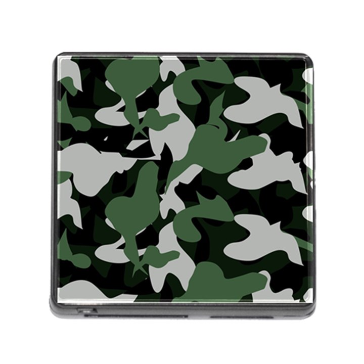 Illustration Camouflage Camo Army Soldier Abstract Pattern Memory Card Reader (Square 5 Slot)