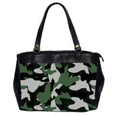 Illustration Camouflage Camo Army Soldier Abstract Pattern Oversize Office Handbag (2 Sides) by danenraven