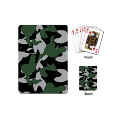 Illustration Camouflage Camo Army Soldier Abstract Pattern Playing Cards Single Design (mini) by danenraven