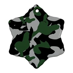 Illustration Camouflage Camo Army Soldier Abstract Pattern Ornament (snowflake) by danenraven