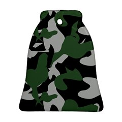 Illustration Camouflage Camo Army Soldier Abstract Pattern Ornament (bell) by danenraven