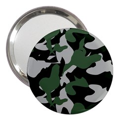 Illustration Camouflage Camo Army Soldier Abstract Pattern 3  Handbag Mirrors by danenraven