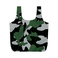 Illustration Camouflage Camo Army Soldier Abstract Pattern Full Print Recycle Bag (m) by danenraven