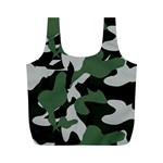 Illustration Camouflage Camo Army Soldier Abstract Pattern Full Print Recycle Bag (M) Front