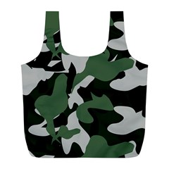 Illustration Camouflage Camo Army Soldier Abstract Pattern Full Print Recycle Bag (l) by danenraven