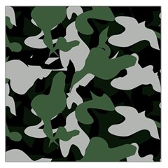 Illustration Camouflage Camo Army Soldier Abstract Pattern Square Satin Scarf (36  X 36 ) by danenraven