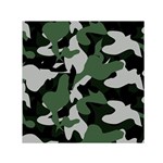 Illustration Camouflage Camo Army Soldier Abstract Pattern Square Satin Scarf (30  x 30 ) Front