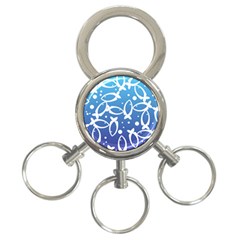 Blue Fish Water Aquarium 3-ring Key Chain by danenraven