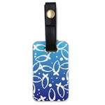 Blue Fish Water Aquarium Luggage Tag (one side) Front