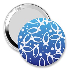 Blue Fish Water Aquarium 3  Handbag Mirrors by danenraven