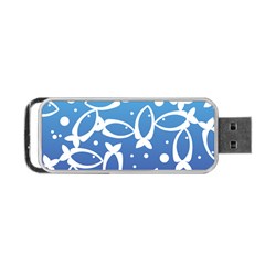 Blue Fish Water Aquarium Portable Usb Flash (one Side) by danenraven