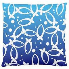 Blue Fish Water Aquarium Standard Flano Cushion Case (one Side) by danenraven