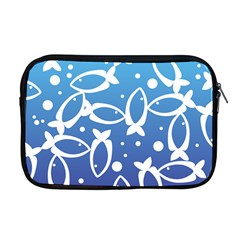 Blue Fish Water Aquarium Apple Macbook Pro 17  Zipper Case by danenraven