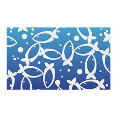 Blue Fish Water Aquarium Banner And Sign 5  X 3  by danenraven