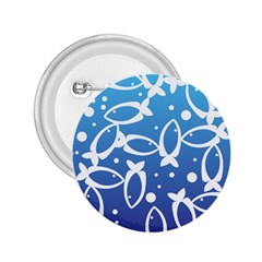 Blue Fish Water Aquarium 2 25  Buttons by danenraven