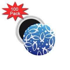 Blue Fish Water Aquarium 1 75  Magnets (100 Pack)  by danenraven