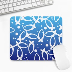 Blue Fish Water Aquarium Large Mousepads by danenraven