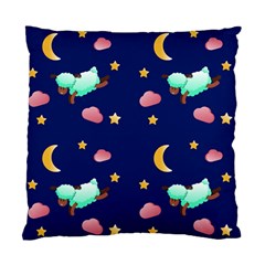 Sleepy Sheep Star And Moon Standard Cushion Case (two Sides) by danenraven